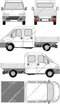 Citroën Jumper, catre, largo, cabina doble (1994)