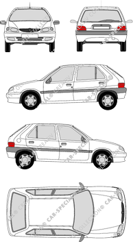 Citroën Saxo Kombilimousine, 1999–2004 (Citr_057)