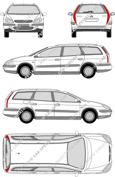 Citroën C5 station wagon, 2001–2004 (Citr_062)