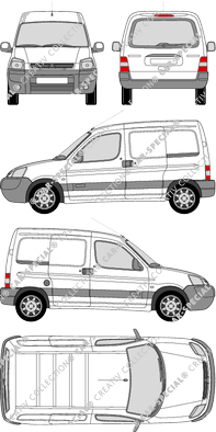 Citroën Berlingo Kastenwagen, 2002–2008 (Citr_093)