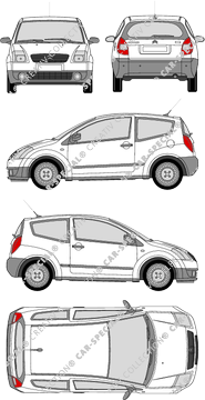 Citroën C2, Hayon, 3 Doors (2003)