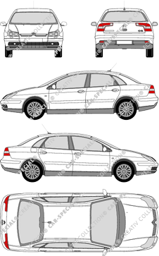 Citroën C5 limusina, 2004–2008 (Citr_106)