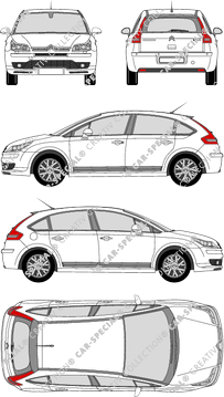 Citroën C4 Hayon, 2004–2008 (Citr_111)