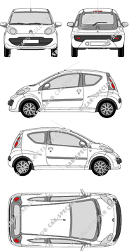 Citroën C1 Kombilimousine, 2005–2008 (Citr_112)