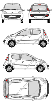 Citroën C1, 2005–2008 (Citr_113)