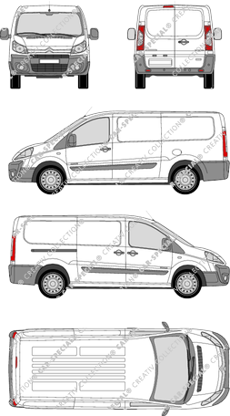 Citroën Jumpy, furgone, L2H1, Rear Wing Doors, 1 Sliding Door (2007)