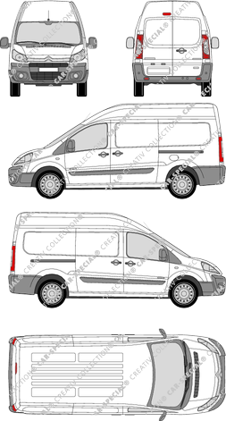 Citroën Jumpy, van/transporter, L2H2, Rear Wing Doors, 2 Sliding Doors (2007)