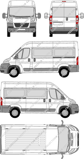 Citroën Jumper, Kleinbus, L2H2, Rear Wing Doors, 2 Sliding Doors (2006)