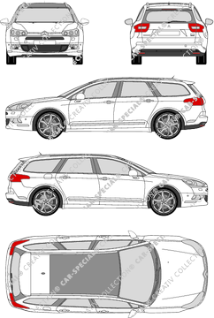 Citroën C5, combi, 5 Doors (2008)