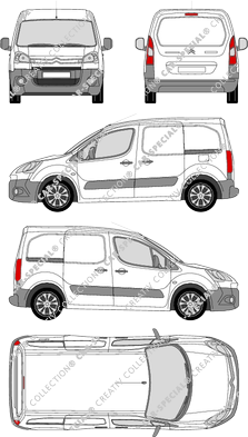 Citroën Berlingo fourgon, 2008–2015 (Citr_174)