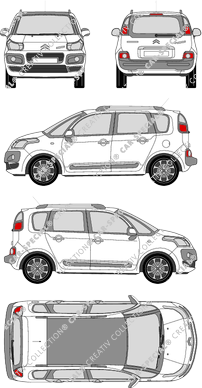 Citroën C3 Picasso, 2009–2013 (Citr_193)