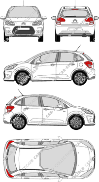 Citroën C3 Hatchback, 2009–2013 (Citr_199)