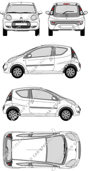 Citroën C1, Kombilimousine, 3 Doors (2008)