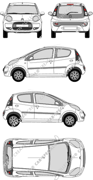 Citroën C1, Kombilimousine, 5 Doors (2008)