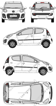 Citroën C1 Kombilimousine, 2012–2014 (Citr_213)