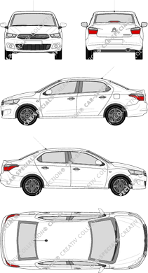 Citroën C-Elysée berlina, attuale (a partire da 2014) (Citr_219)