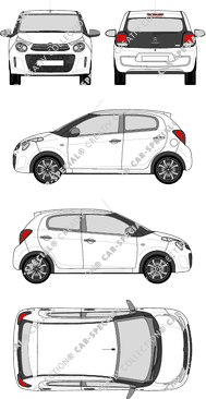 Citroën C1, Kombilimousine, 5 Doors (2014)