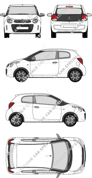 Citroën C1, 2014–2022 (Citr_221)