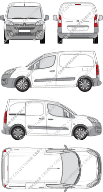 Citroën Berlingo van/transporter, 2015–2018 (Citr_304)