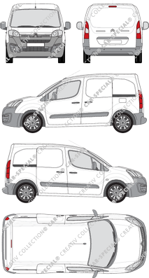 Citroën Berlingo, van/transporter, L1, Rear Flap, 2 Sliding Doors (2015)
