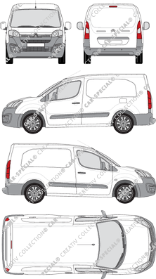 Citroën Berlingo furgone, 2015–2018 (Citr_320)