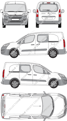 Citroën Berlingo van/transporter, 2015–2018 (Citr_333)