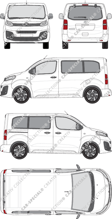 Citroën Spacetourer, Van, XS, Rear Flap, 1 Sliding Door (2016)