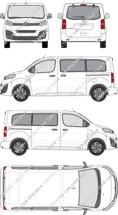 Citroën Spacetourer, Van, M, Rear Flap, 2 Sliding Doors (2016)