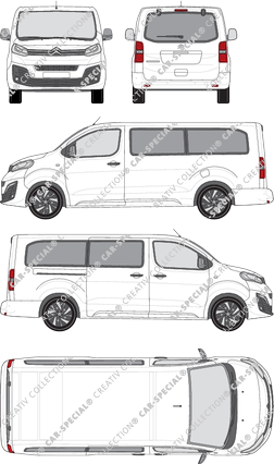 Citroën Spacetourer, camionnette, XL, Rear Flap, 1 Sliding Door (2016)