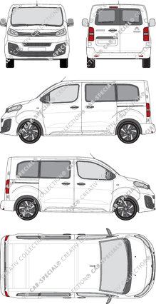 Citroën Spacetourer, microbús, XS, Rear Wing Doors, 2 Sliding Doors (2016)