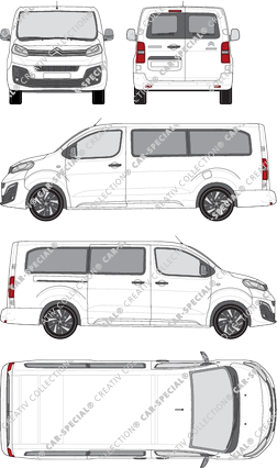 Citroën Spacetourer, Minibus, XL, Rear Wing Doors, 1 Sliding Door (2016)