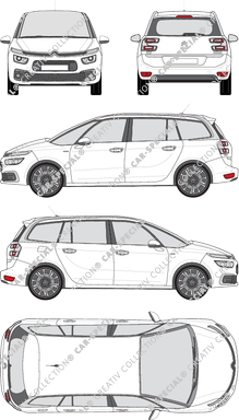 Citroën C4 Grand Picasso, Grand Picasso, Kombilimousine, 5 Doors (2016)