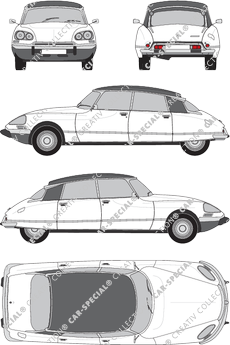 Citroën DS berlina, 1967–1975 (Citr_410)