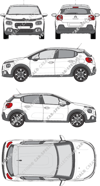 Citroën C3, Kombilimousine, 5 Doors (2017)