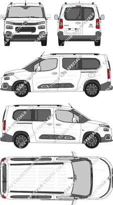 Citroën Berlingo Feel Pack, van/transporter, Rear Wing Doors, 2 Sliding Doors (2018)