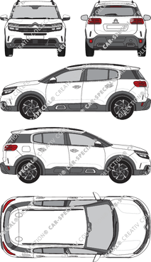 Citroën C5 Aircross station wagon, attuale (a partire da 2018) (Citr_452)