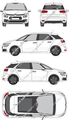 Citroën C4 Kombilimousine, 2018–2020 (Citr_453)