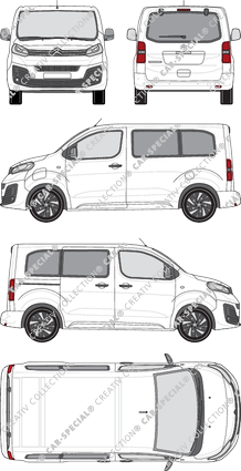 Citroën ë-Spacetourer, Van, XS, Rear Flap, 1 Sliding Door (2020)