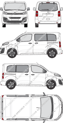 Citroën ë-Spacetourer, microbús, XS, Rear Flap, 2 Sliding Doors (2020)