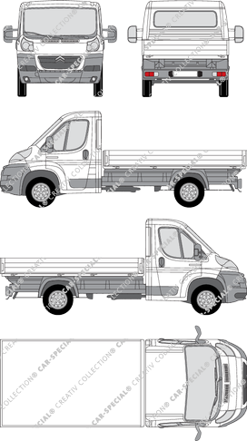 Citroën Relay, platform, L2, medium wheelbase, single cab (2006)