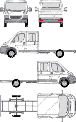 Citroën Relay, Fahrgestell für Aufbauten, Doppelkabine (2006)