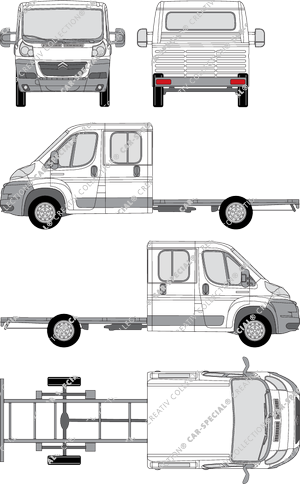 Citroën Relay Fahrgestell für Aufbauten, 2006–2014 (Citr_585)