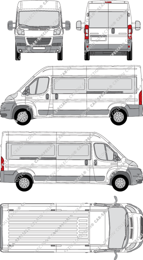 Citroën Relay, minibus, L3H2, Rear Wing Doors, 2 Sliding Doors (2006)