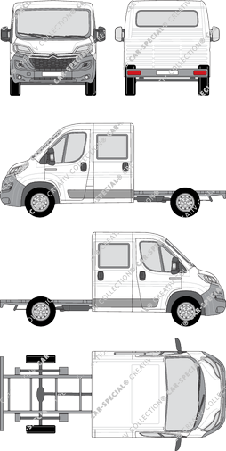 Citroën Relay, Chassis for superstructures, L2, double cab (2014)
