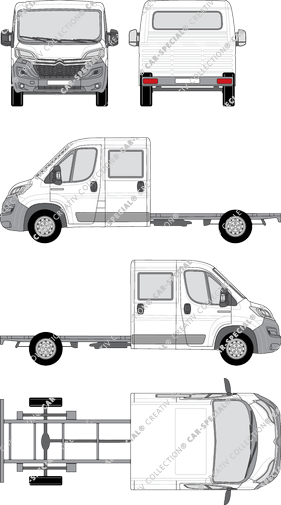 Citroën Relay, Chassis for superstructures, L3, double cab (2014)