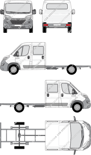 Citroën Relay, Chasis para superestructuras, L4, cabina doble (2014)