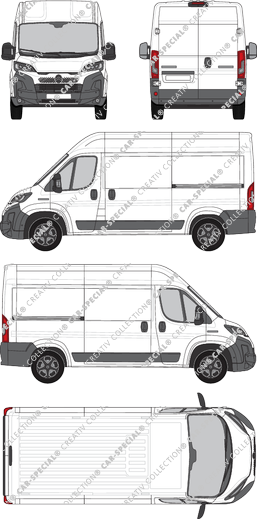 Citroën Jumper, van/transporter, L2H2, Rear Wing Doors, 2 Sliding Doors (2024)