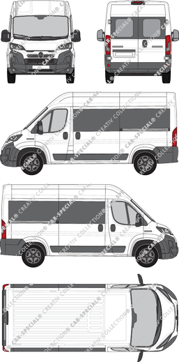 Citroën Jumper, camionnette, L2H2, Rear Wing Doors, 2 Sliding Doors (2024)