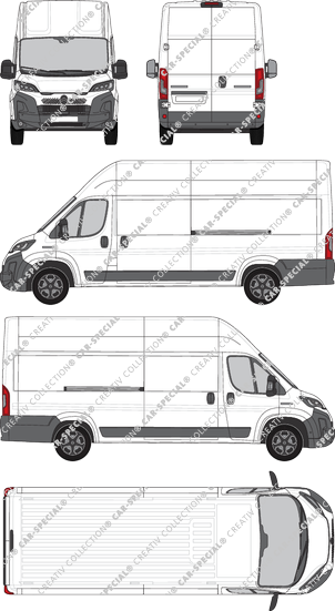 Citroën Jumper, furgone, L4H3, Rear Wing Doors, 2 Sliding Doors (2024)