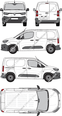 Citroën Berlingo, furgone, Rear Wing Doors, 2 Sliding Doors (2024)